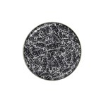 Rebel Life: Typography Black and White Pattern Hat Clip Ball Marker (4 pack)