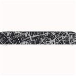 Rebel Life: Typography Black and White Pattern Small Bar Mat