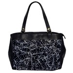 Rebel Life: Typography Black and White Pattern Oversize Office Handbag