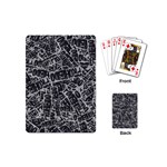 Rebel Life: Typography Black and White Pattern Playing Cards Single Design (Mini)