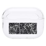 Rebel Life: Typography Black and White Pattern Hard PC AirPods Pro Case