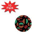 Abstract Geometric Pattern 1  Mini Magnet (10 pack) 