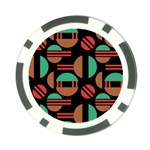 Abstract Geometric Pattern Poker Chip Card Guard