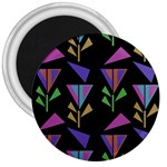Abstract Pattern Flora Flower 3  Magnets