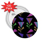 Abstract Pattern Flora Flower 2.25  Buttons (100 pack) 
