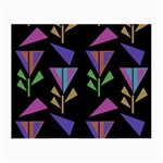 Abstract Pattern Flora Flower Small Glasses Cloth