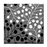 Abstract Nature Black White Face Towel