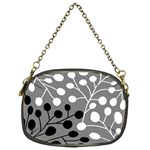 Abstract Nature Black White Chain Purse (One Side)