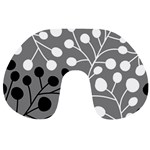 Abstract Nature Black White Travel Neck Pillow