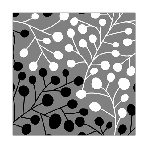 Abstract Nature Black White Square Tapestry (Large) from UrbanLoad.com Front