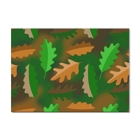 Leaves Foliage Pattern Oak Autumn Sticker A4 (10 pack) from UrbanLoad.com Front