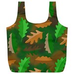 Leaves Foliage Pattern Oak Autumn Full Print Recycle Bag (XL)