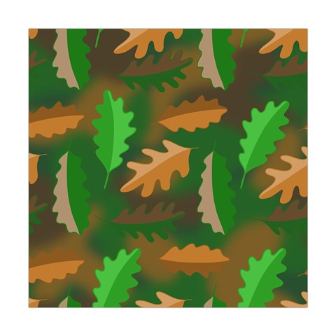 Leaves Foliage Pattern Oak Autumn Square Tapestry (Large) from UrbanLoad.com Front