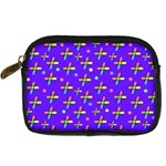 Abstract Background Cross Hashtag Digital Camera Leather Case