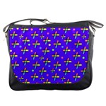 Abstract Background Cross Hashtag Messenger Bag