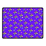 Abstract Background Cross Hashtag Two Sides Fleece Blanket (Small)