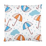 Rain Umbrella Pattern Water Standard Cushion Case (Two Sides)