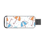 Rain Umbrella Pattern Water Portable USB Flash (Two Sides)