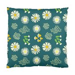 Drawing Flowers Meadow White Standard Cushion Case (One Side)
