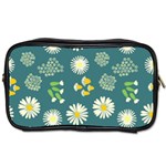 Drawing Flowers Meadow White Toiletries Bag (Two Sides)