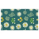 Drawing Flowers Meadow White Banner and Sign 7  x 4 