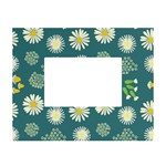 Drawing Flowers Meadow White White Tabletop Photo Frame 4 x6 