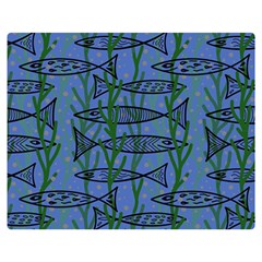 Fish Pike Pond Lake River Animal Two Sides Premium Plush Fleece Blanket (Teen Size) from UrbanLoad.com 60 x50  Blanket Front