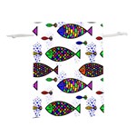 Fish Abstract Colorful Lightweight Drawstring Pouch (S)