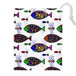 Fish Abstract Colorful Drawstring Pouch (5XL)