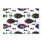 Fish Abstract Colorful Crystal Sticker (A4)