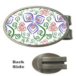 Bloom Nature Plant Pattern Money Clips (Oval) 