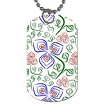 Bloom Nature Plant Pattern Dog Tag (One Side)