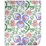 Bloom Nature Plant Pattern Canvas 11  x 14 