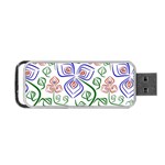 Bloom Nature Plant Pattern Portable USB Flash (One Side)