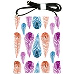 Pen Peacock Colors Colored Pattern Shoulder Sling Bag