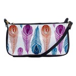 Pen Peacock Colors Colored Pattern Shoulder Clutch Bag