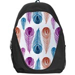 Pen Peacock Colors Colored Pattern Backpack Bag