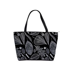 Leaves Flora Black White Nature Classic Shoulder Handbag from UrbanLoad.com Front