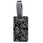 Leaves Flora Black White Nature Luggage Tag (one side)