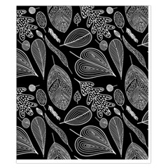 Leaves Flora Black White Nature Duvet Cover Double Side (California King Size) from UrbanLoad.com Front