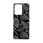 Leaves Flora Black White Nature Samsung Galaxy S20 Ultra 6.9 Inch TPU UV Case
