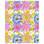 Bloom Flora Pattern Printing Drawstring Bag (Small)