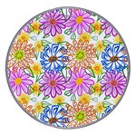Bloom Flora Pattern Printing Wireless Fast Charger(White)