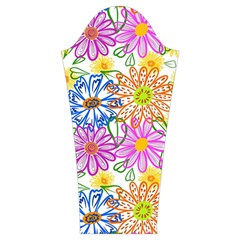 Bloom Flora Pattern Printing Women s Cut Out Long Sleeve T Sleeve Right