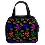 Pattern-repetition-snail-blue Classic Handbag (Two Sides)