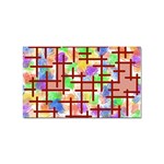 Pattern-repetition-bars-colors Sticker Rectangular (100 pack)