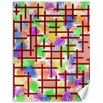 Pattern-repetition-bars-colors Canvas 12  x 16 