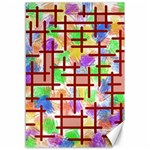 Pattern-repetition-bars-colors Canvas 12  x 18 