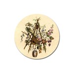 Vintage-antique-plate-china Magnet 3  (Round)