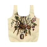 Vintage-antique-plate-china Full Print Recycle Bag (M)